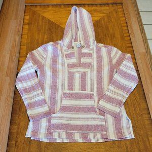 Forever 21 Linen Blend Hoodie Poncho